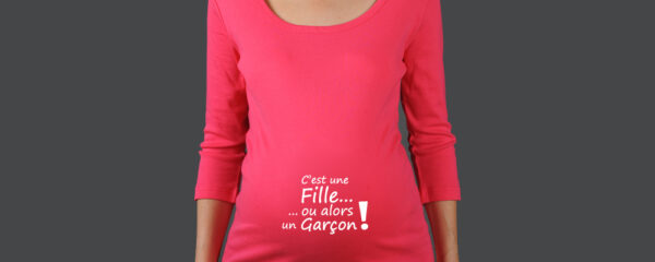 annonce de grossesse originale avec un t-shirt